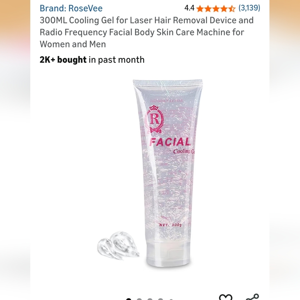 Facial Cooling Gel For Laser Hair Removal - Picture 2 of 10